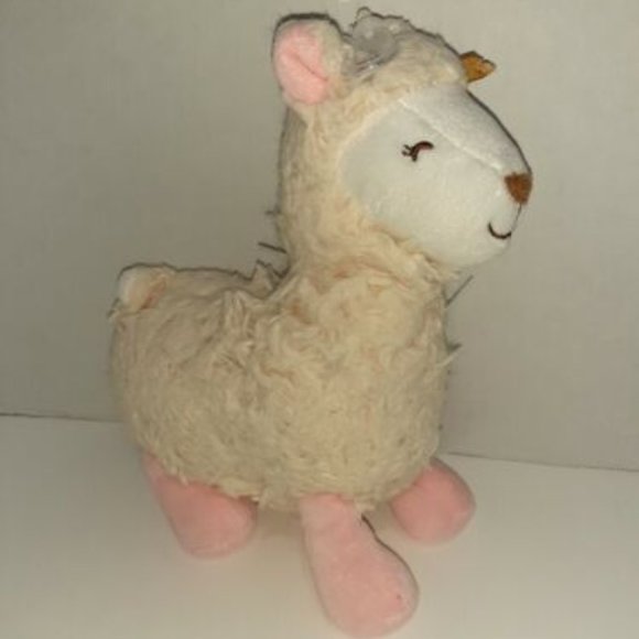 Sheep Lamb Baby White Pink 8 inch Plush Stuffed Animal Toy - Picture 1 of 1
